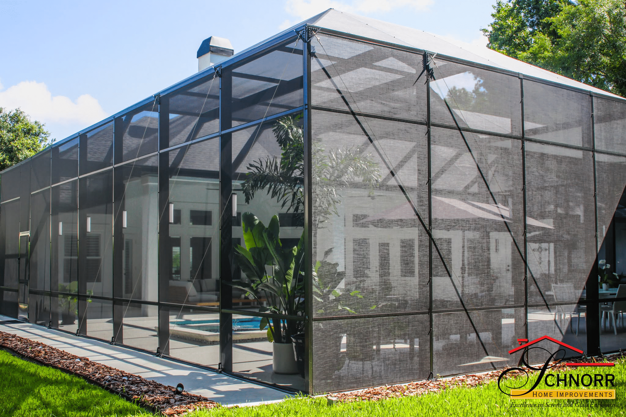 Custom Screen Enclosure Duval County FL Custom screen enclosure by Schnorr Home Improvements in Duval County, FL