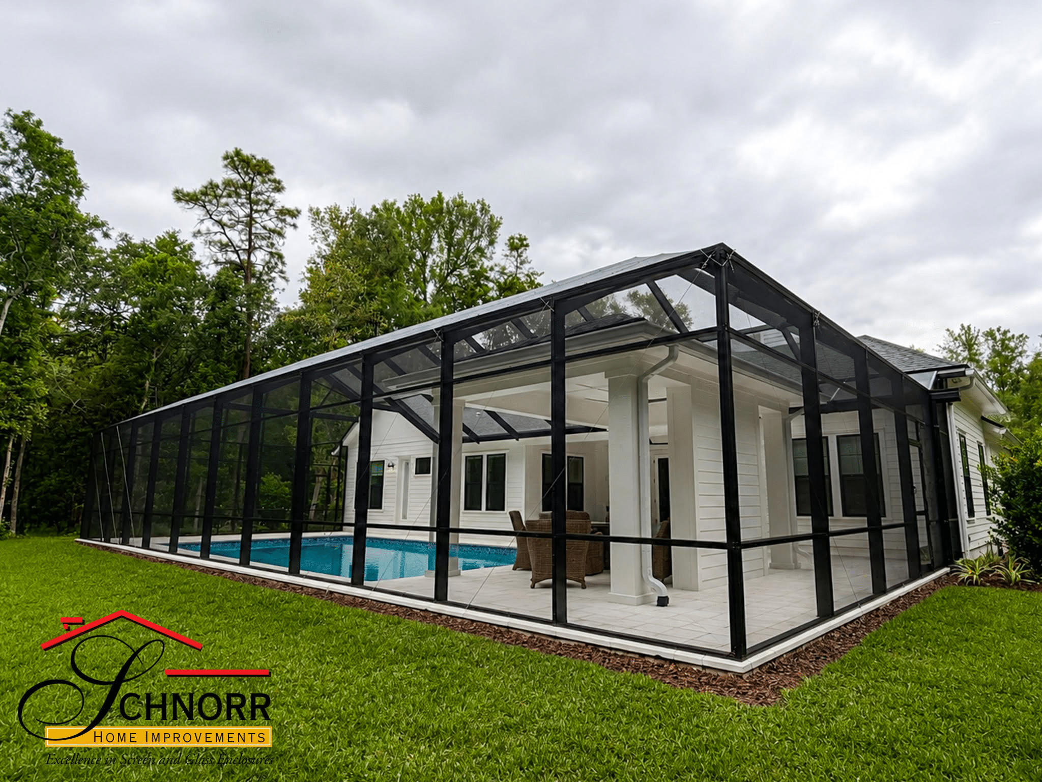 Custom Screen Enclosures Jacksonville FL Custom screen enclosure built for a Jacksonville, FL home
