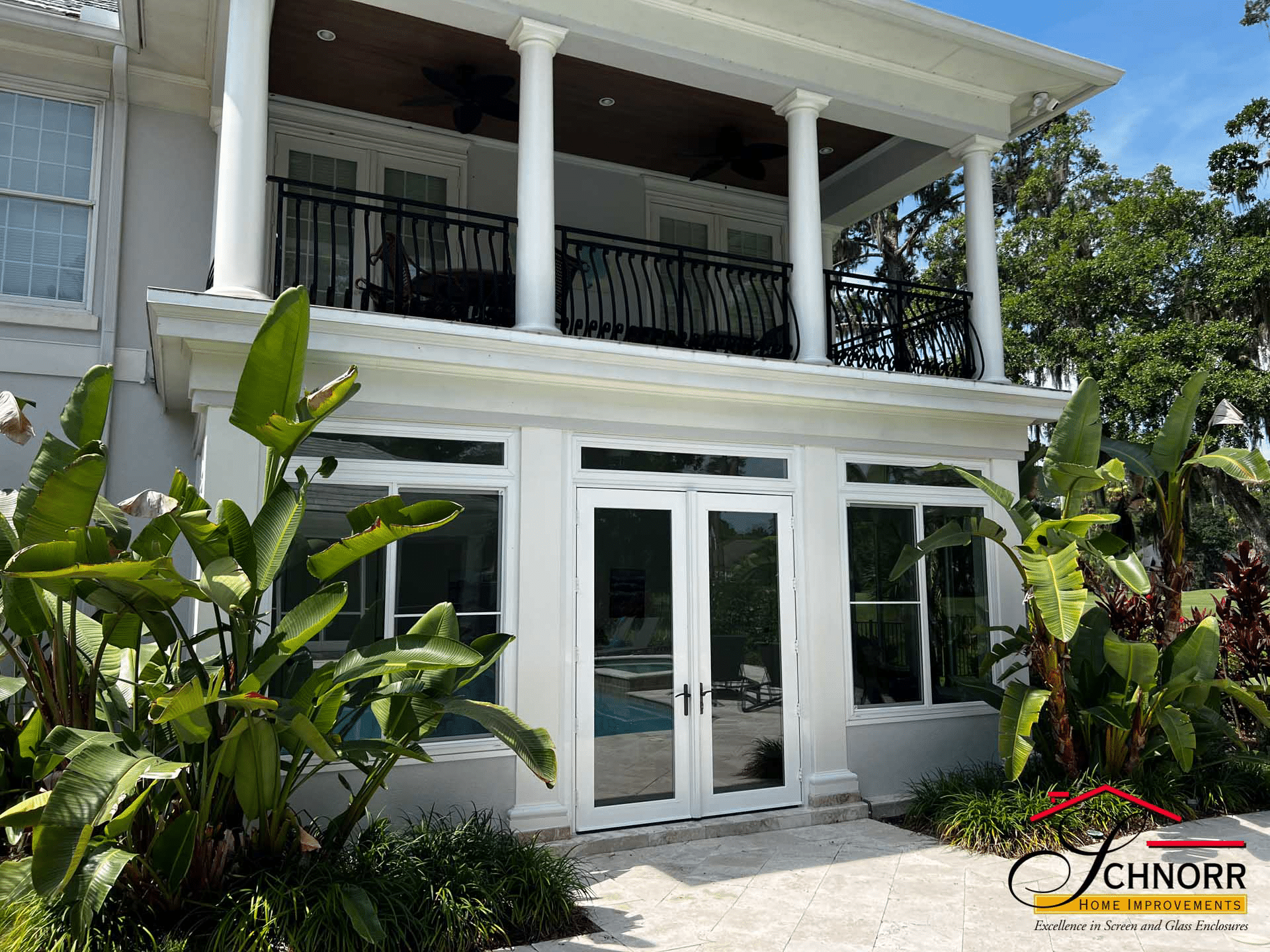 Glass Enclosures St. Johns FL Custom glass enclosure by Schnorr Home Improvements in St. Johns, FL