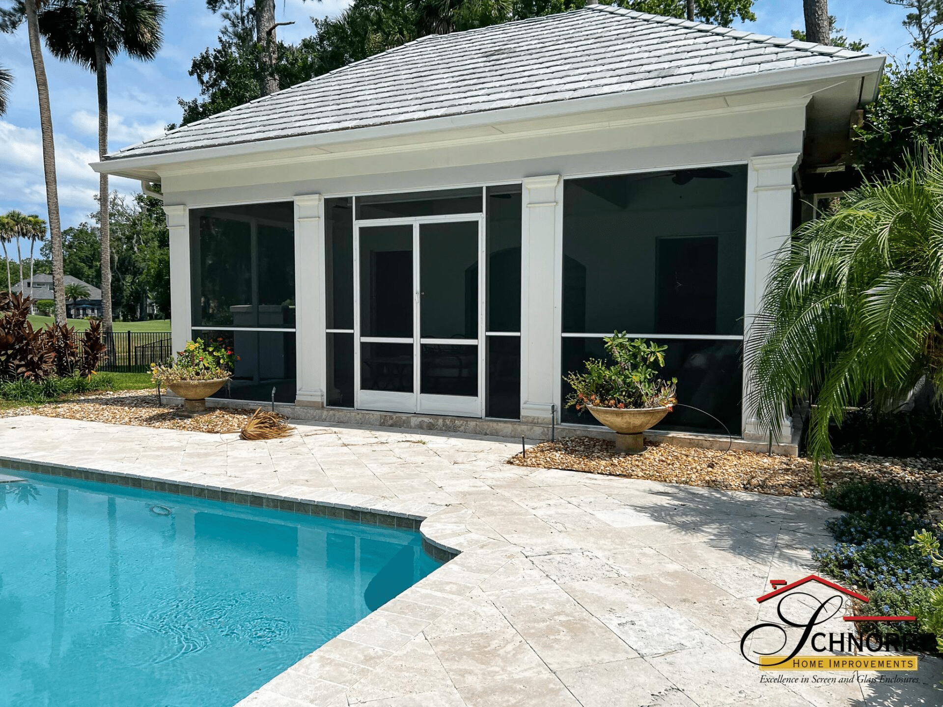 Lanai Screen Enclosure Jacksonville FL Custom lanai screen enclosure on a Jacksonville FL home