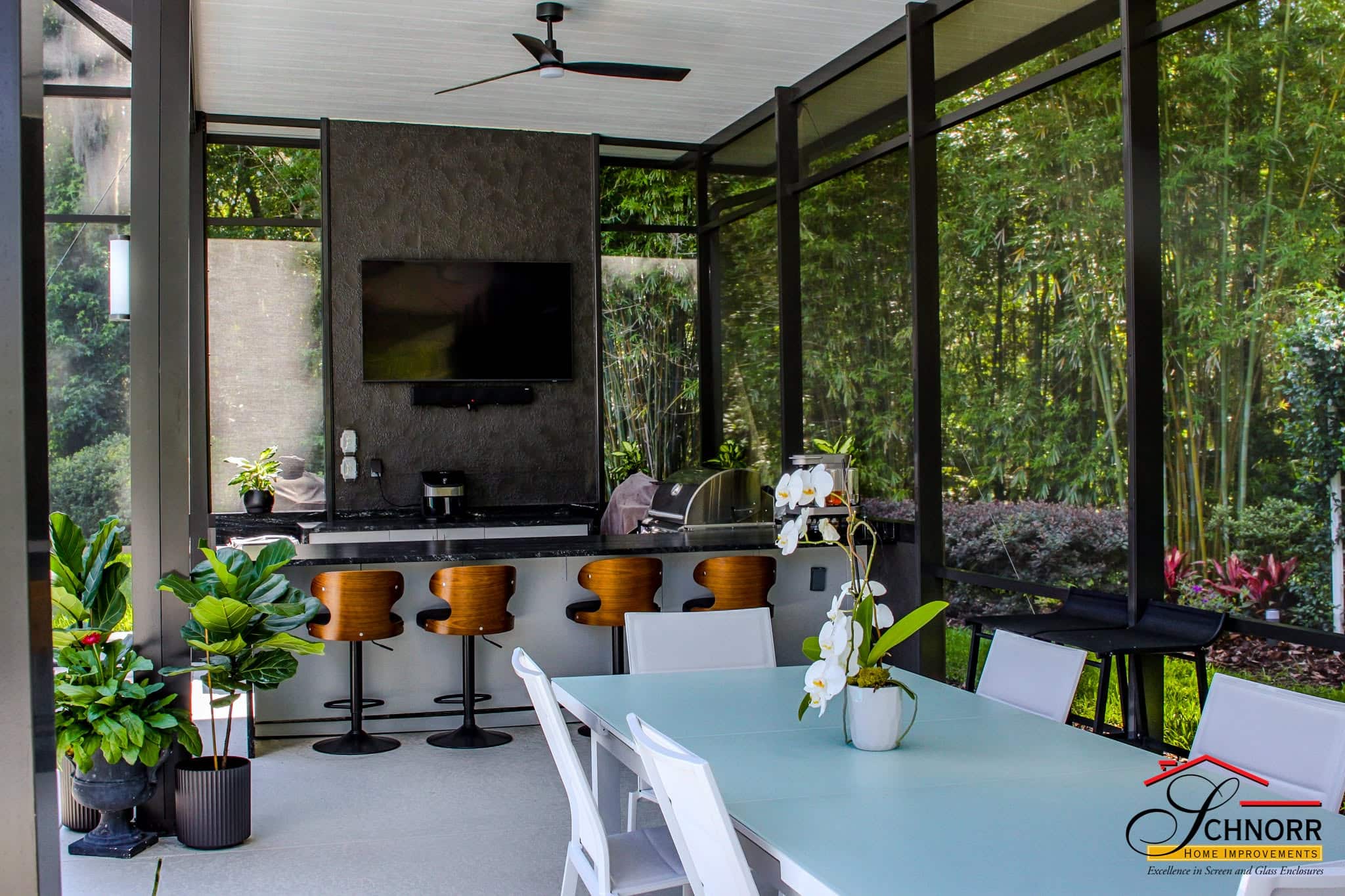 Outdoor Kitchen Jacksonville FL Custom outdoor kitchen by Schnorr Home Improvements in Jacksonville, FL.