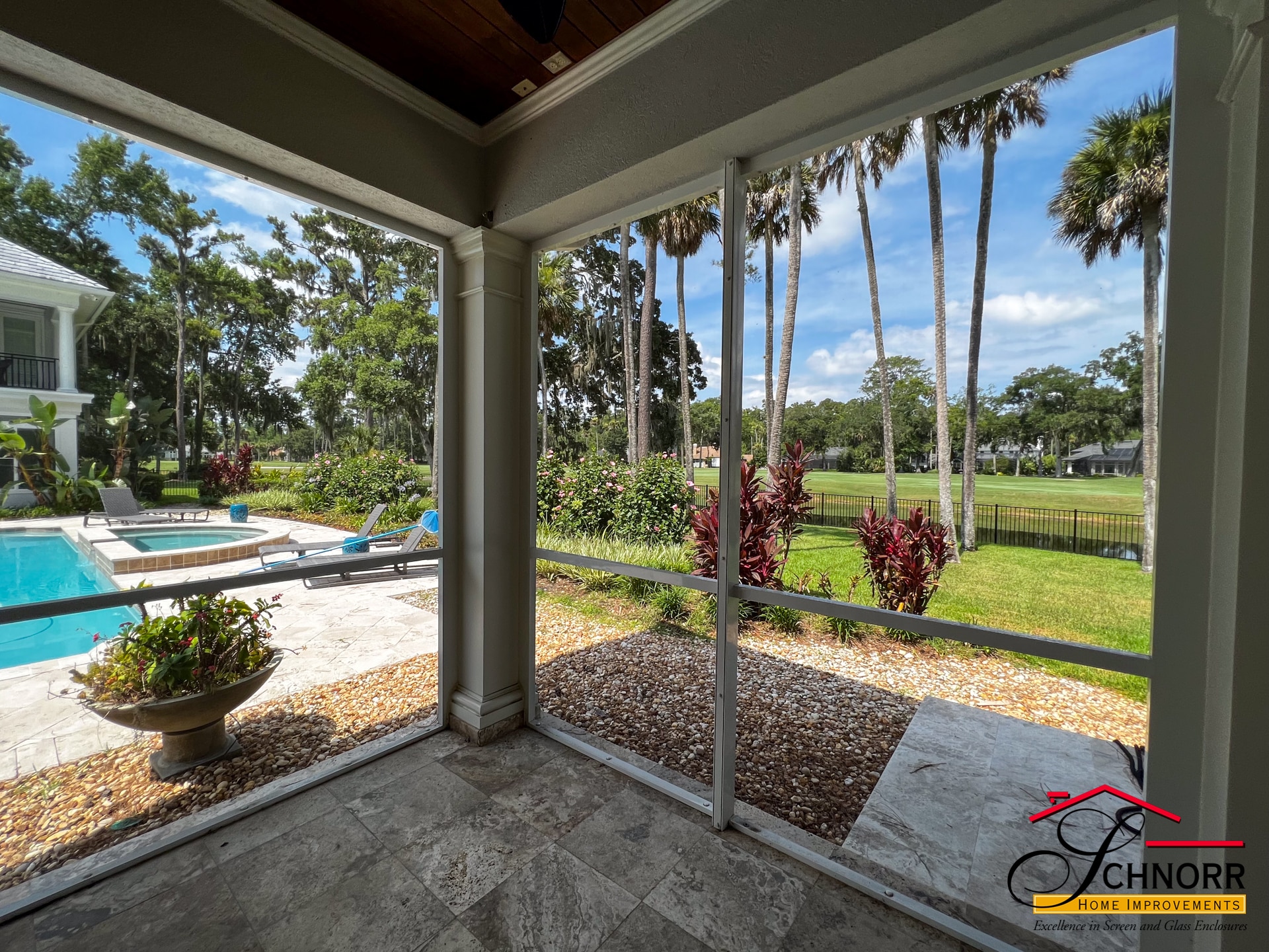 Lanai enclosures Jacksonville FL by Schnorr Home Improvements