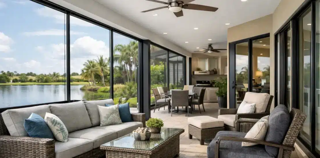 How to Enclose a Lanai for Florida Comfort