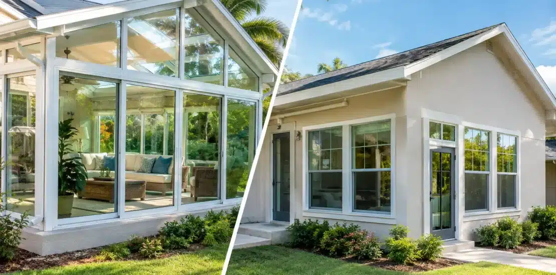 Sunroom Versus Addition for Florida Homes