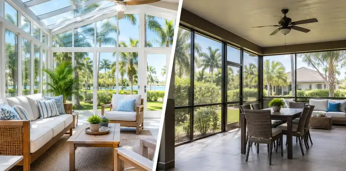 Sunroom Versus Enclosed Porch for Florida Homes